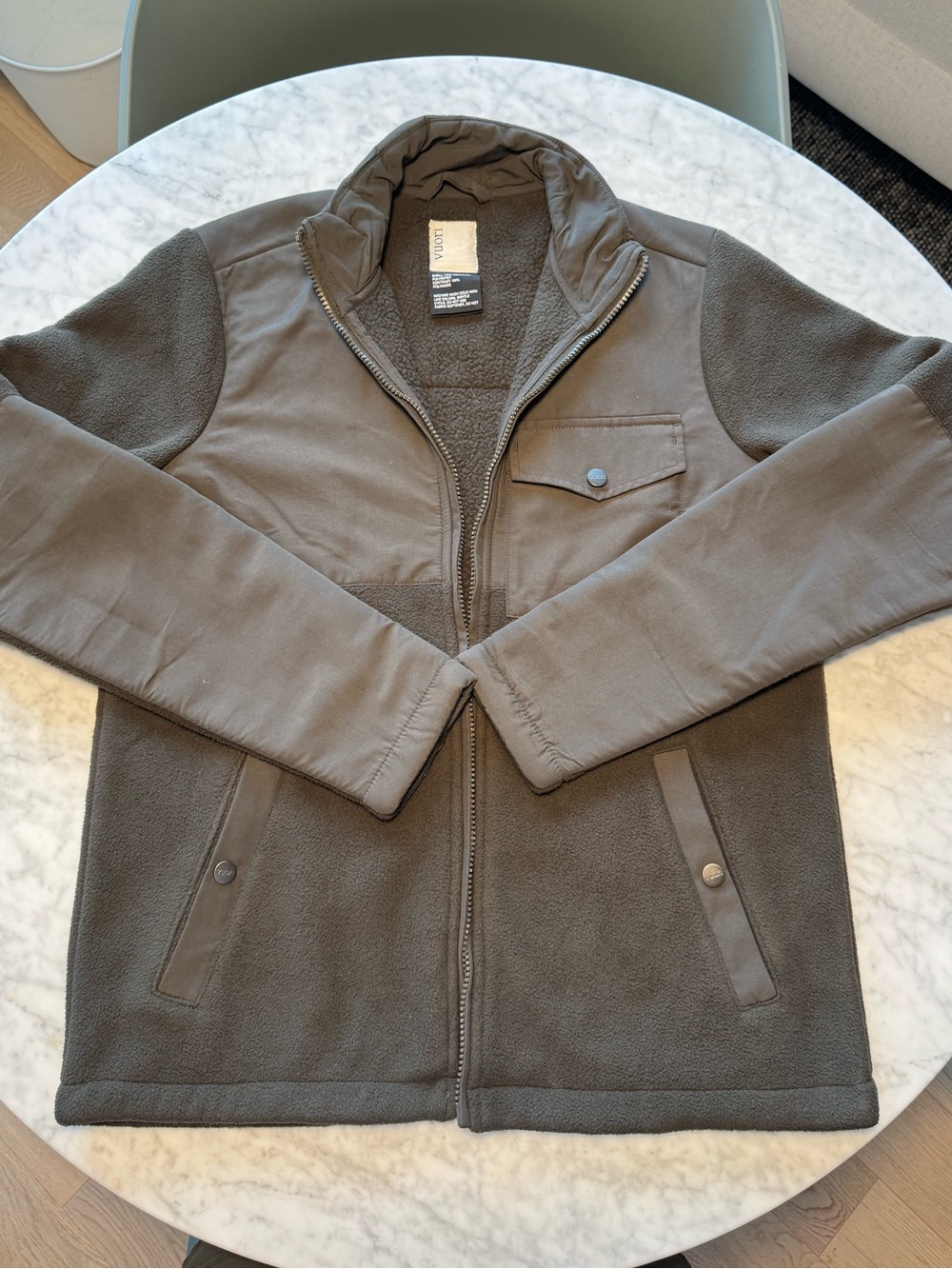 Vuori Olive Green Lightweight Shirt Jacket